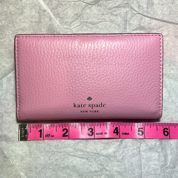 Kate Spade hayes small wallet in quartz pink - Picture 5 of 6